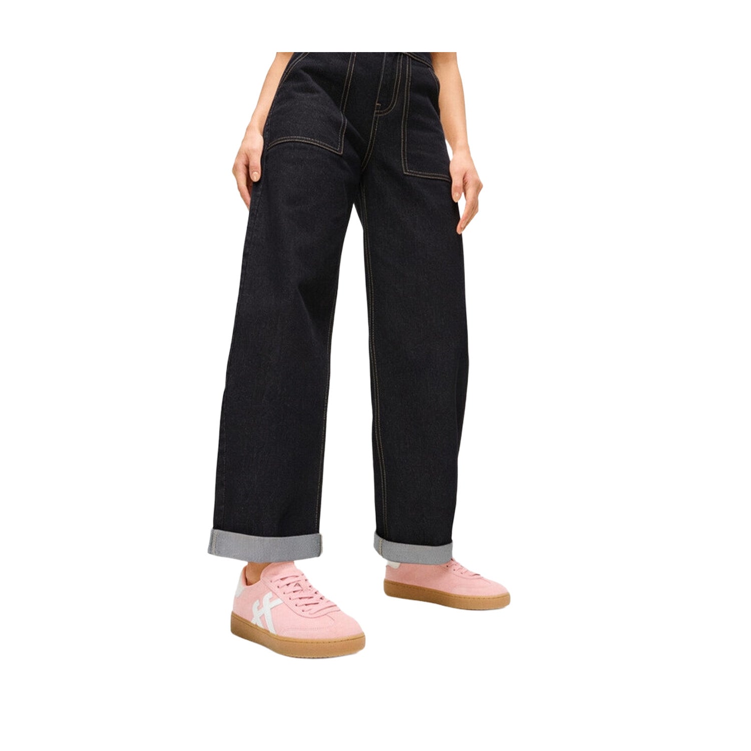 Fitflop Women's The Dash T-Toe Suede Trainers in Pink/White