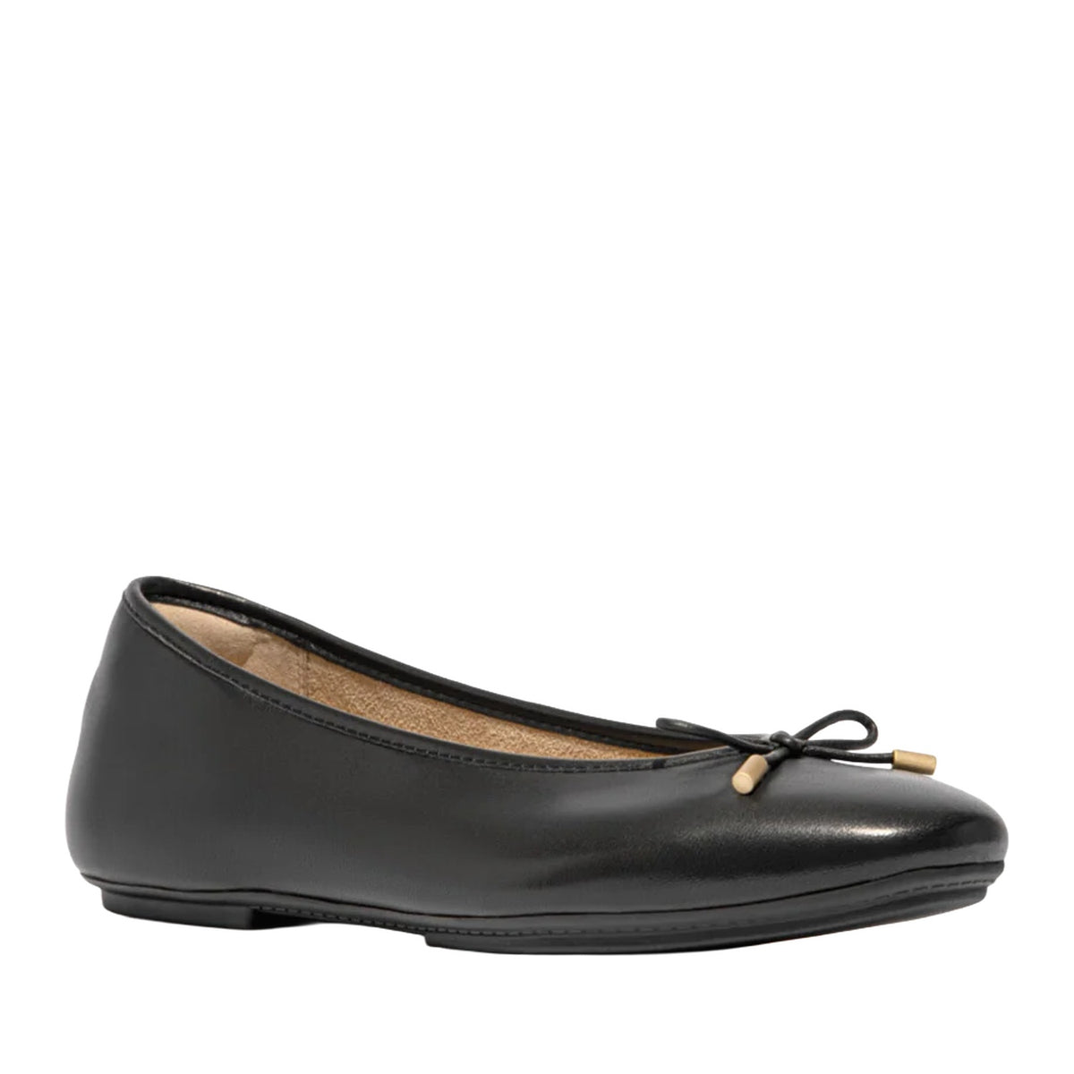 FitFlop Women's Delicato Bow Soft Leather Ballet Flats in Black
