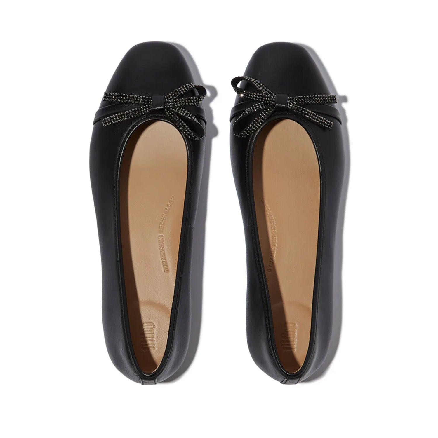 Fitflop Women's Delicato Glitz Bow Ballerina in Black