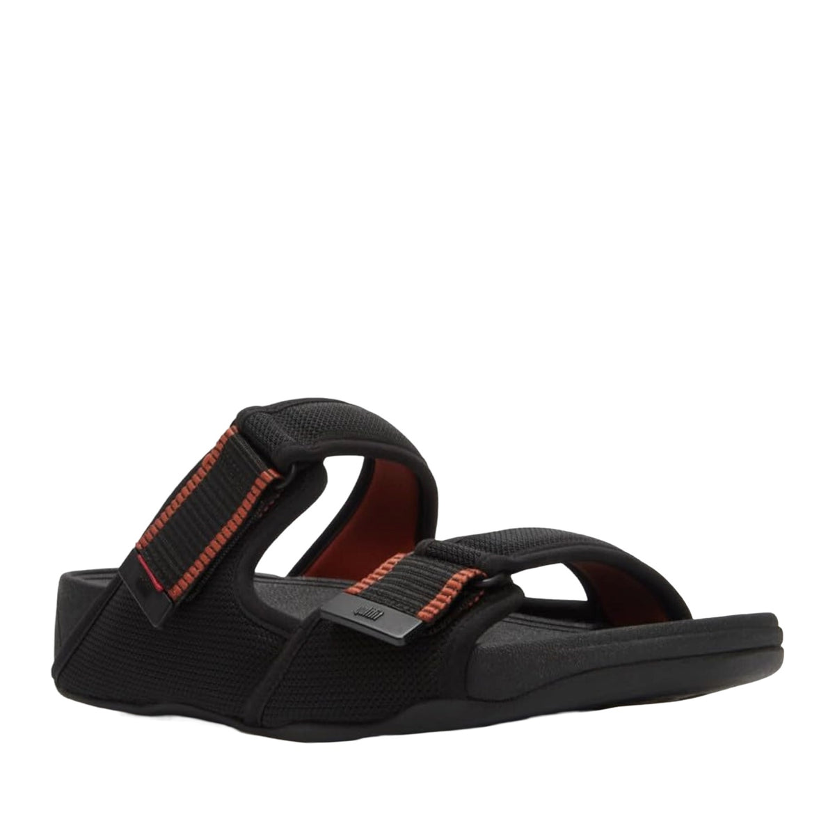 FitFlop Men's Gogh Moc in Black/Terracotta