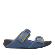 FitFlop Men's Gogh Moc in Cosmic Blue/Turmeric