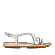 Fitflop Women's Gracie Crystal Strappy Back-Strap Sandal in Silver