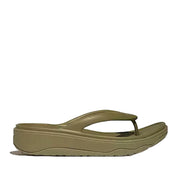 Sandales Fitflop Relief Recovery pour femmes, avec entre-doigts, coloris vert camouflage