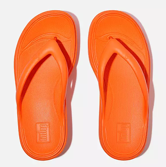 Fitflop Women's Relieff Recovery Toe Post Sandal in Pop Orange