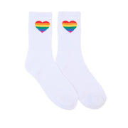 Chaussettes FLOOF Pride Heart blanches