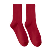 Floof Basic Crew Sock in Burgundy