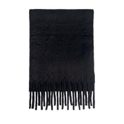Floof Plush Blanket Scarf in Black