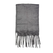 Floof Plush Blanket Scarf in Light Grey