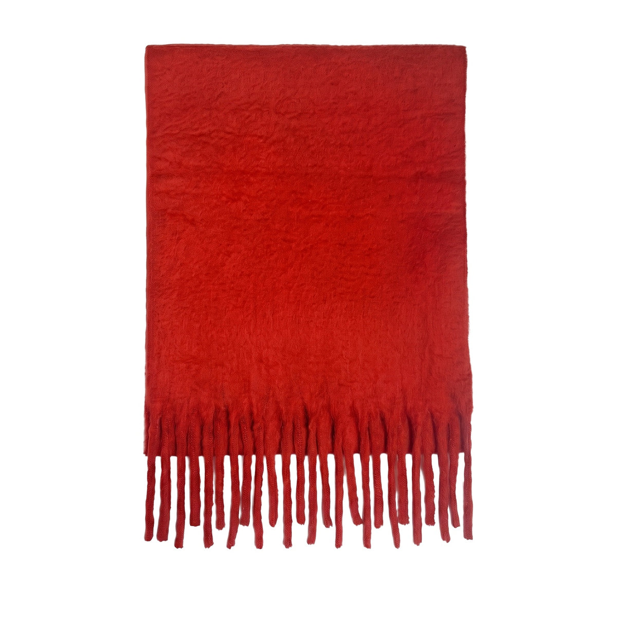 Floof Plush Blanket Scarf in Red