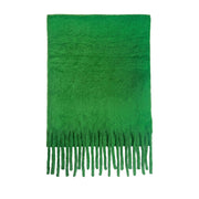Floof Plush Blanket Scarf in Vibrant Green