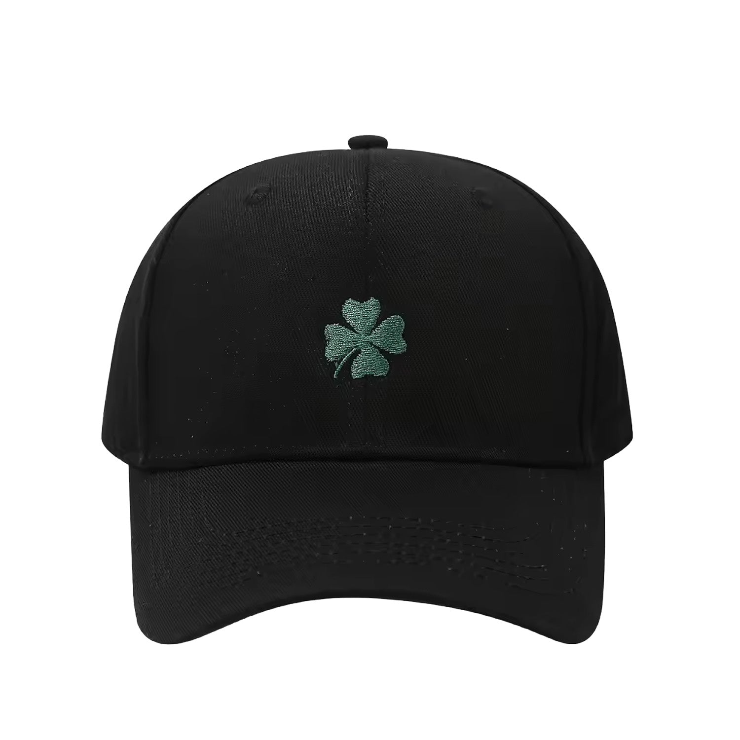 Floof Unisex Clover Icon Cap in Black