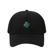 Floof Unisex Clover Icon Cap in Black