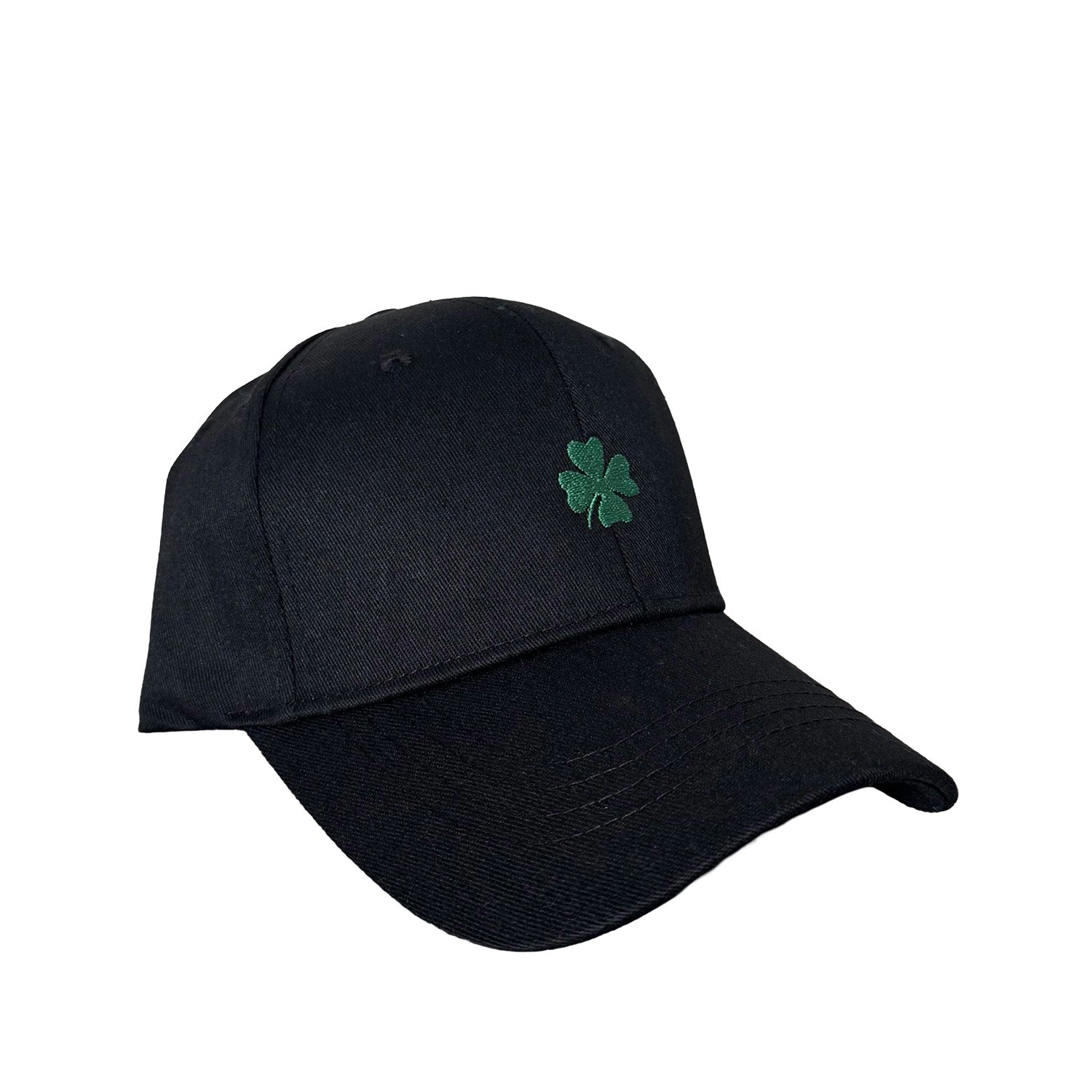 Floof Unisex Clover Icon Cap in Black