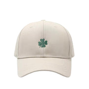 Floof Unisex Clover Icon Cap in Beige