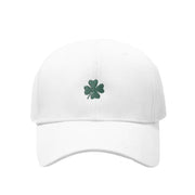 Floof Unisex Clover Icon Cap in White