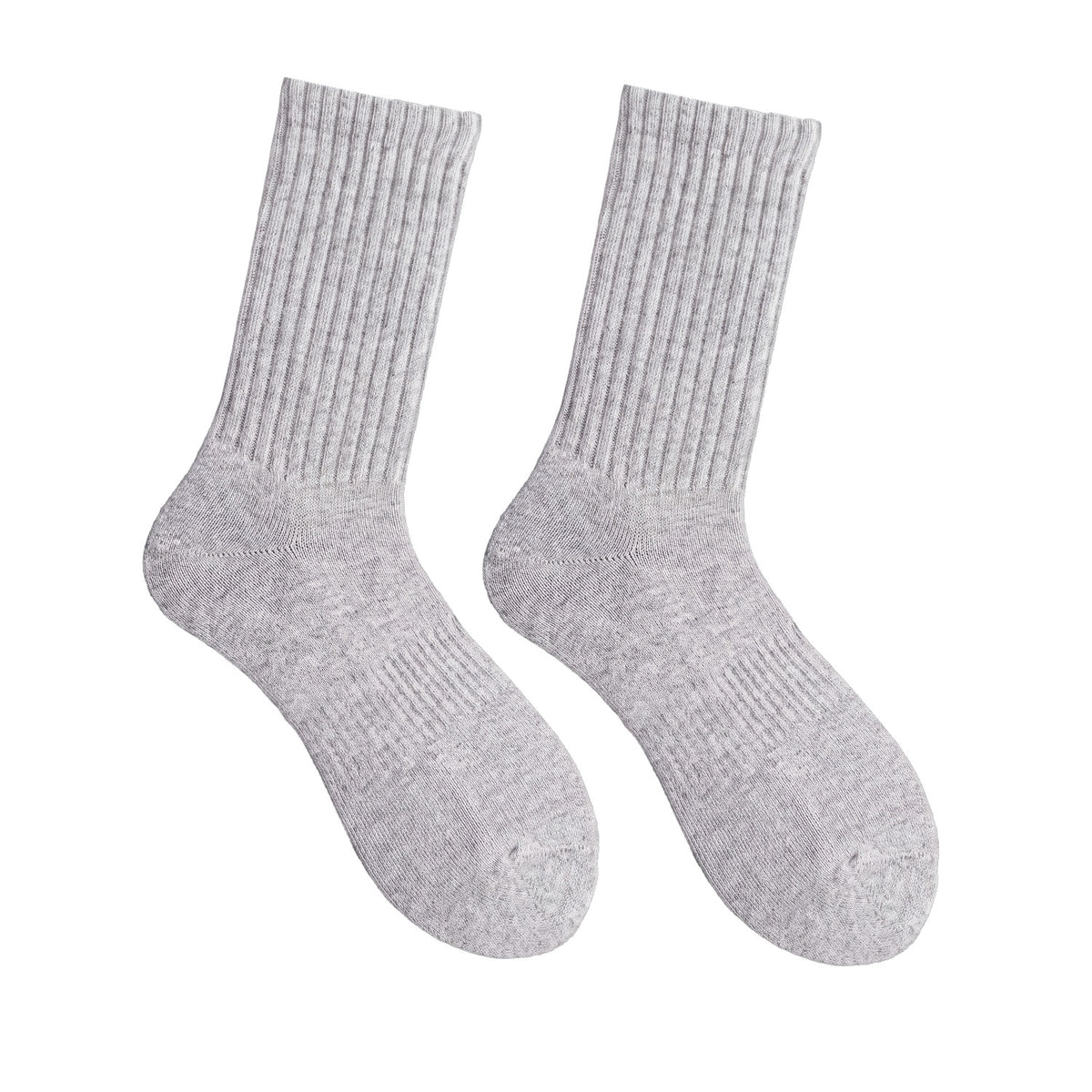 Floof  Comfort Crew Tall Sock in Grey