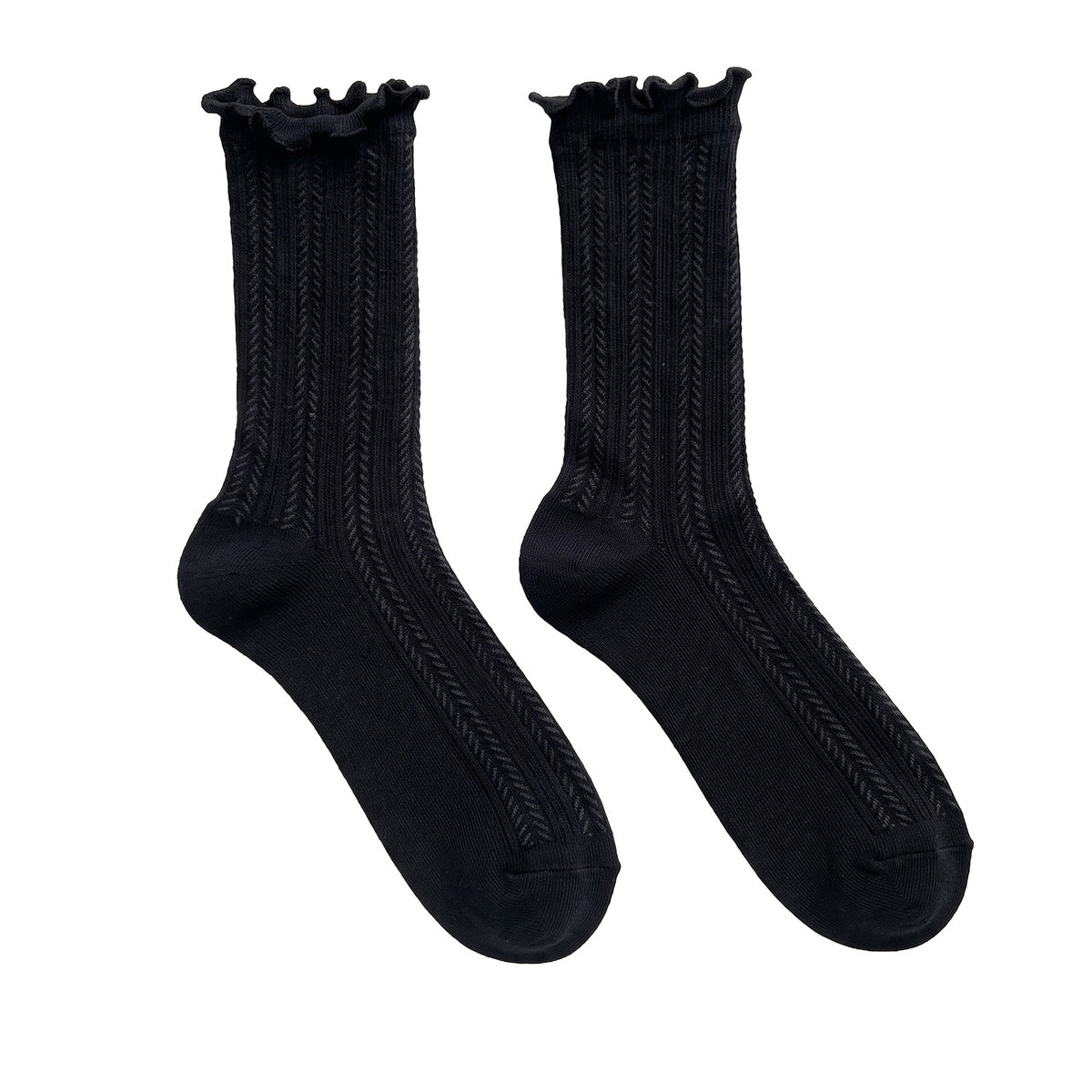 FLOOF For the Frill Tall Sock in Black