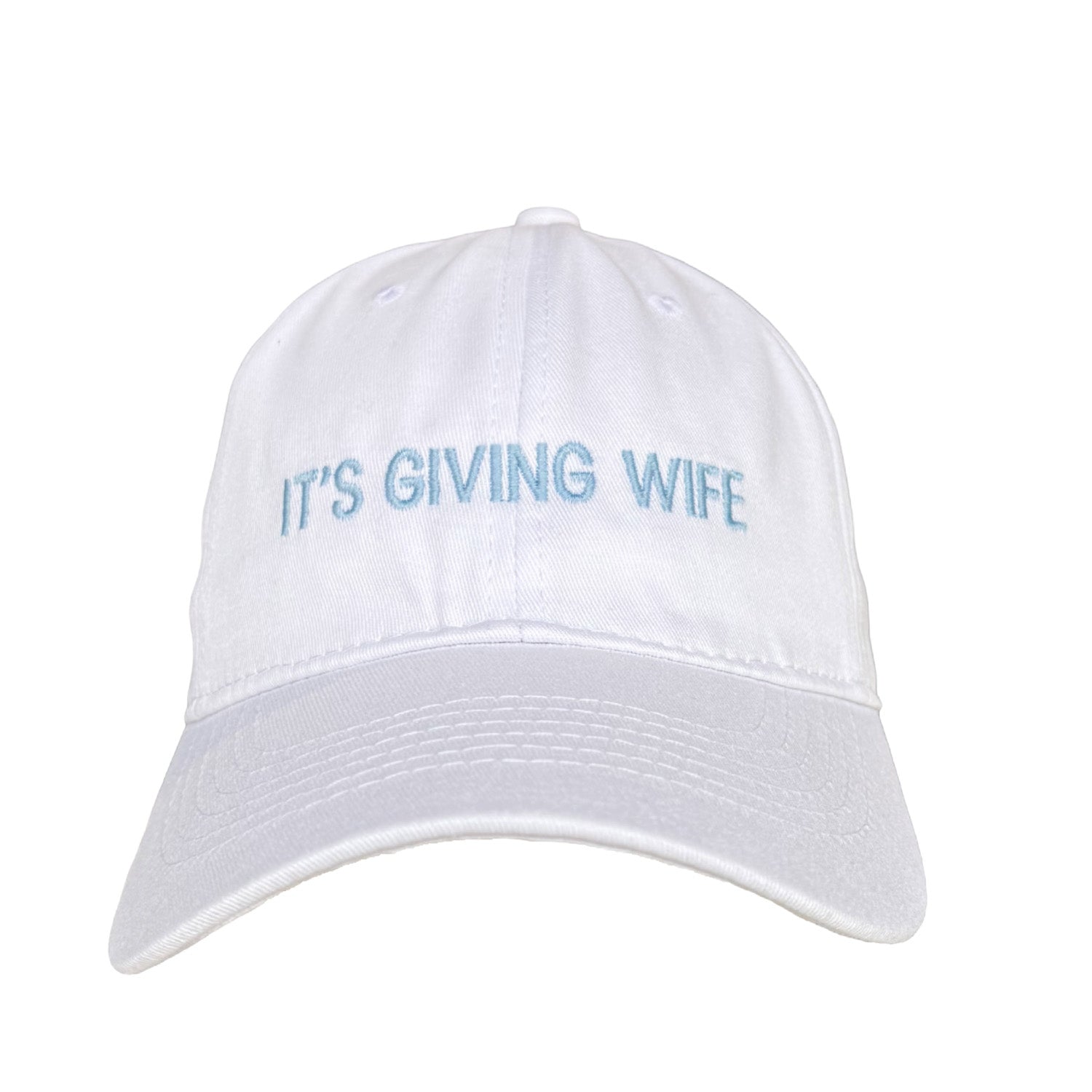 Floof Unisex It's Giving Wife Cap in White