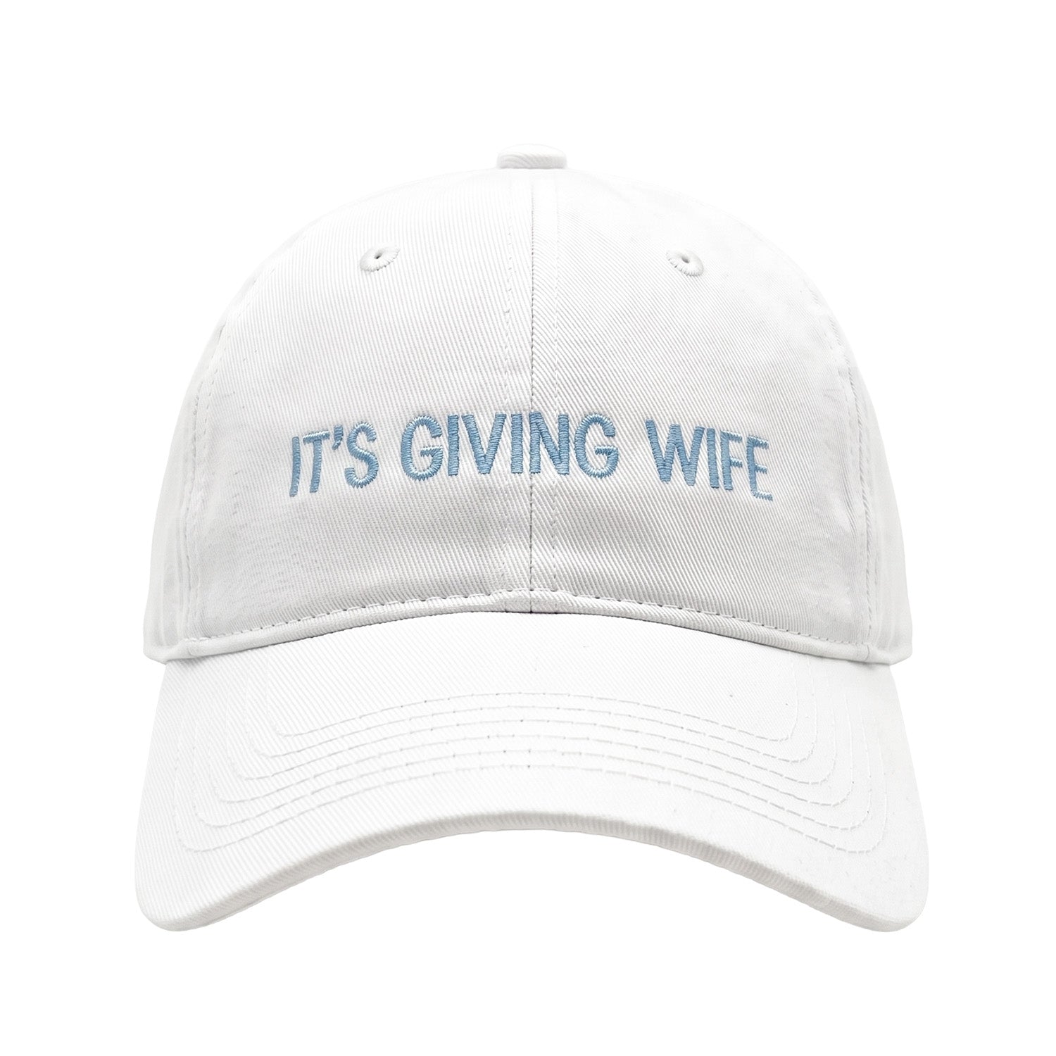 Floof Unisex It's Giving Wife Cap in White