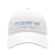 Floof Unisex It's Giving Wife Cap in White