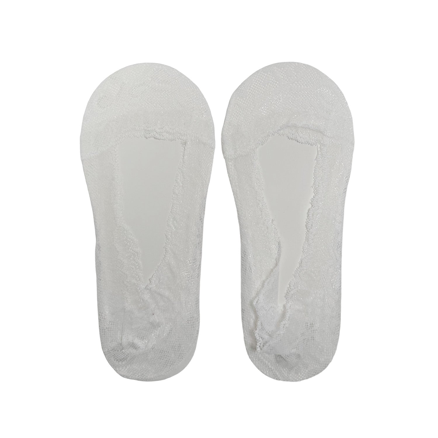 Floof Lace Liner Sock in White