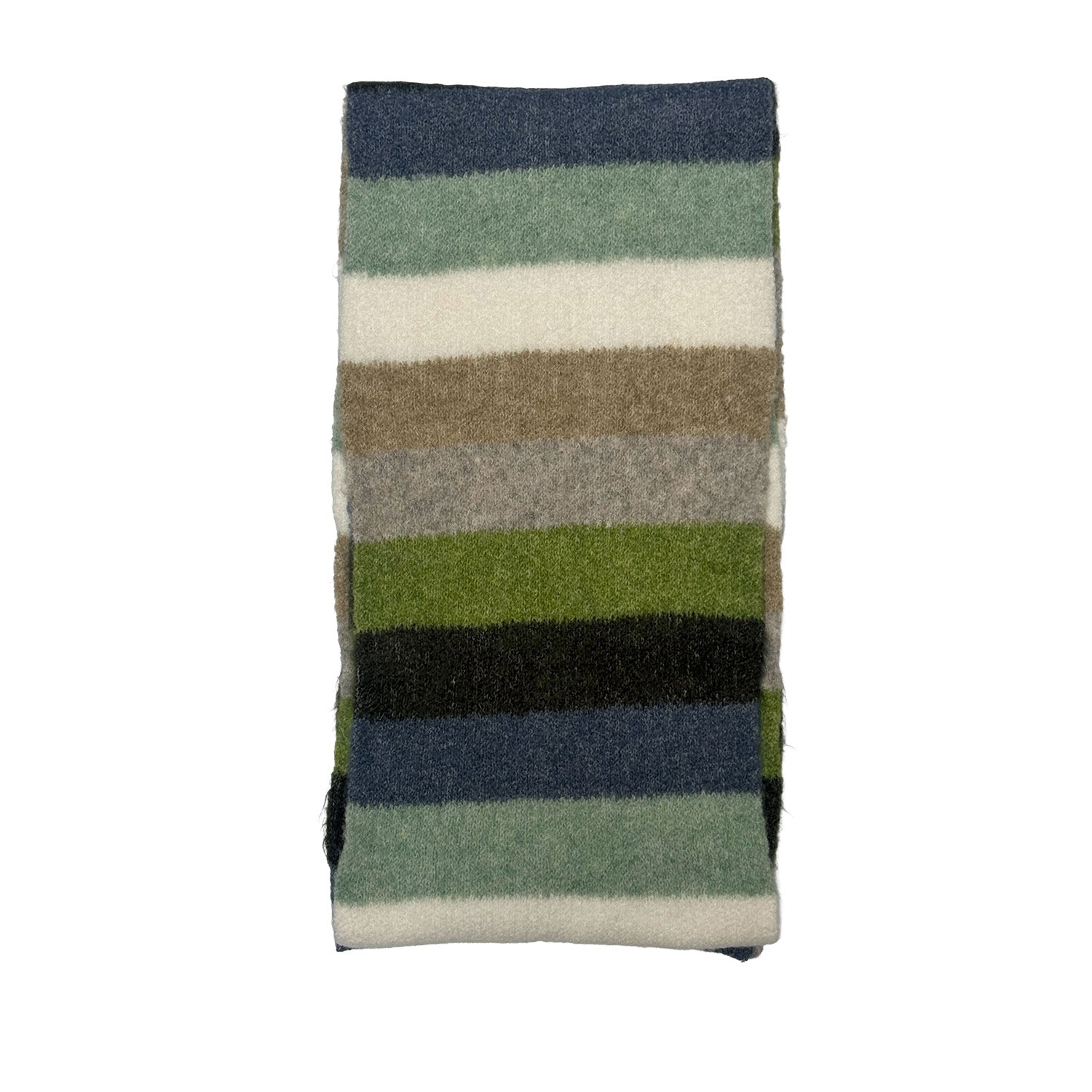 Floof Medium Stripe Scarves in Blue Multi