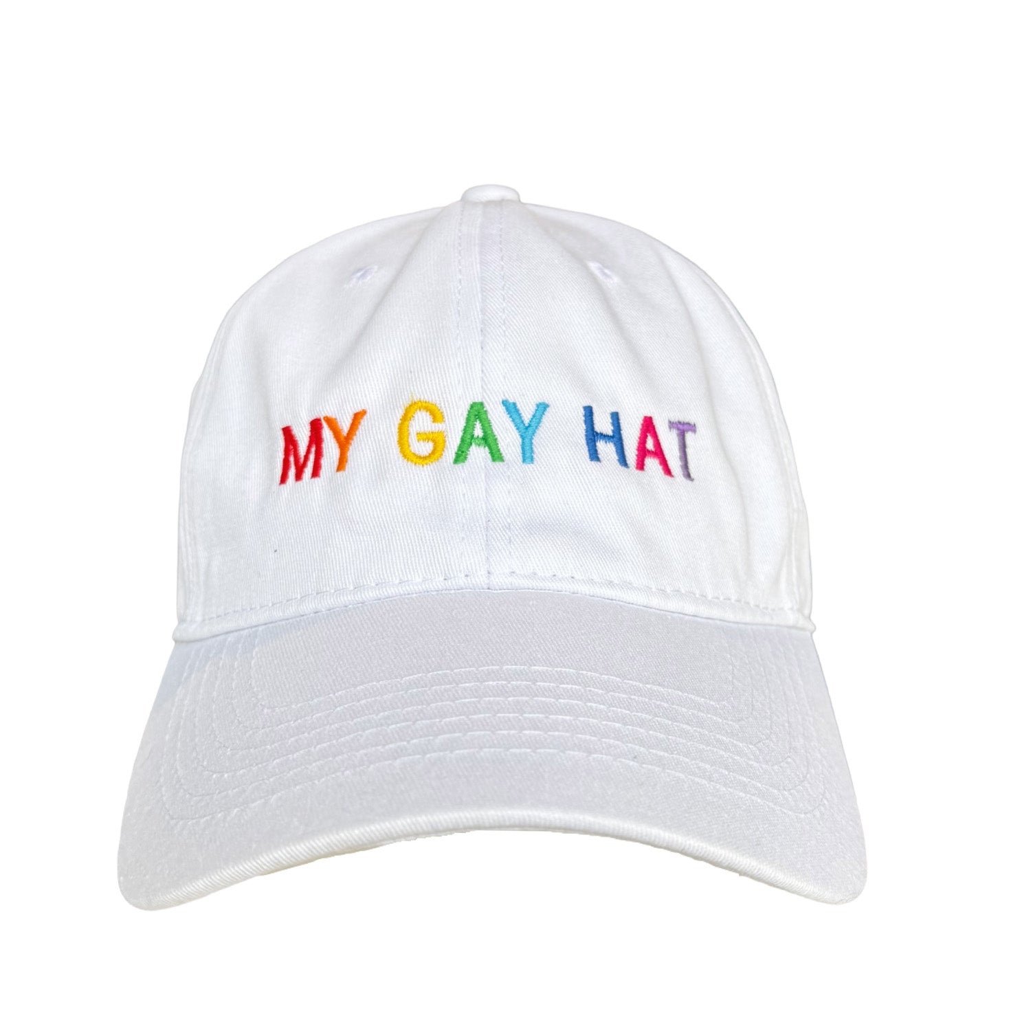 Floof Unisex My Gay Hat Cap in White