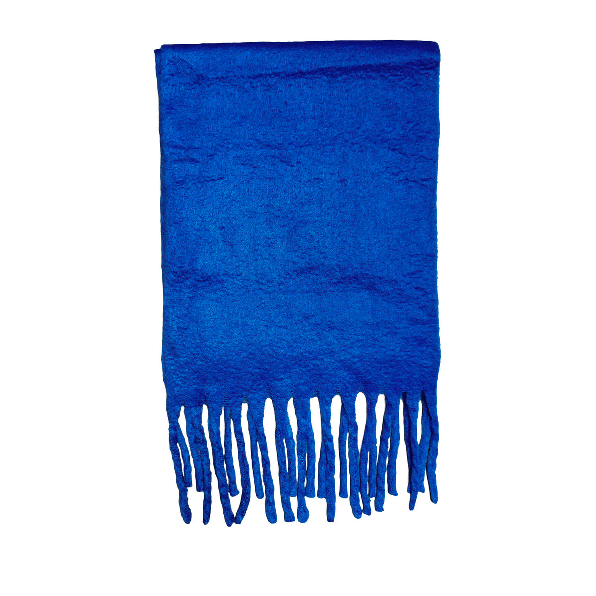 Floof Plush Blanket Scarf in Royal Blue