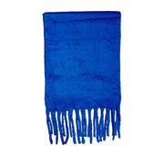 Floof Plush Blanket Scarf in Royal Blue