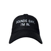 Floof Unisex Sounds Gay Cap in Black