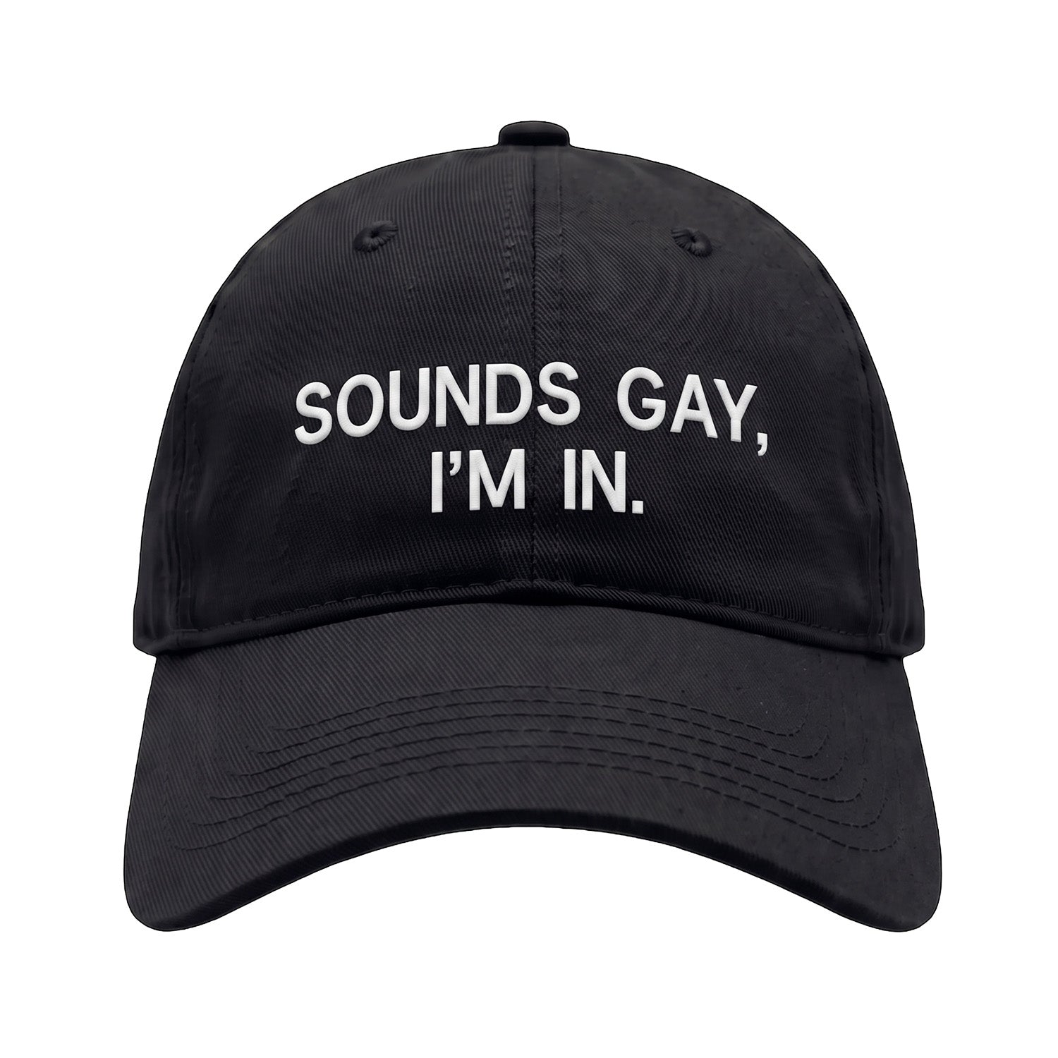 Floof Unisex Sounds Gay Cap in Black