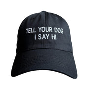 Floof Unisex Tell Your Dog Hi Cap in Black