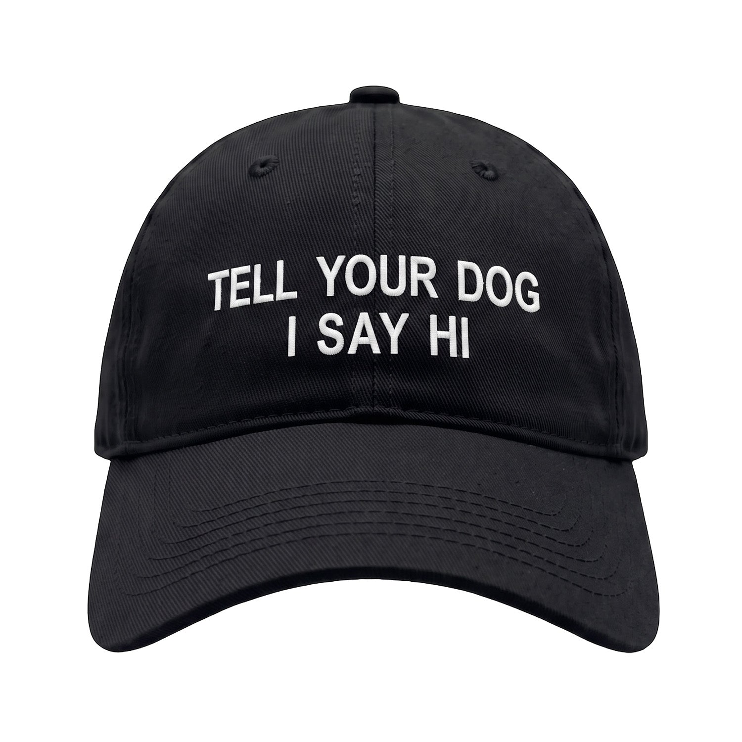 Floof Unisex Tell Your Dog Hi Cap in Black