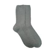Floof Slouch Ribbed Socks in Grey