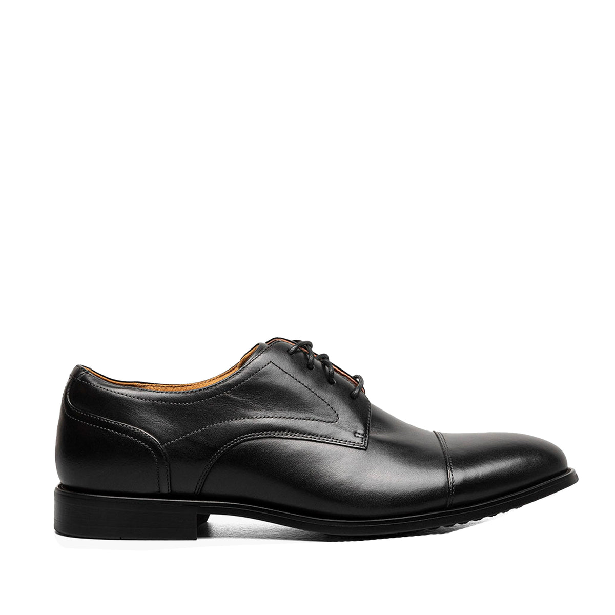 Florsheim Men's Rucci Cap Oxford in Black Smooth
