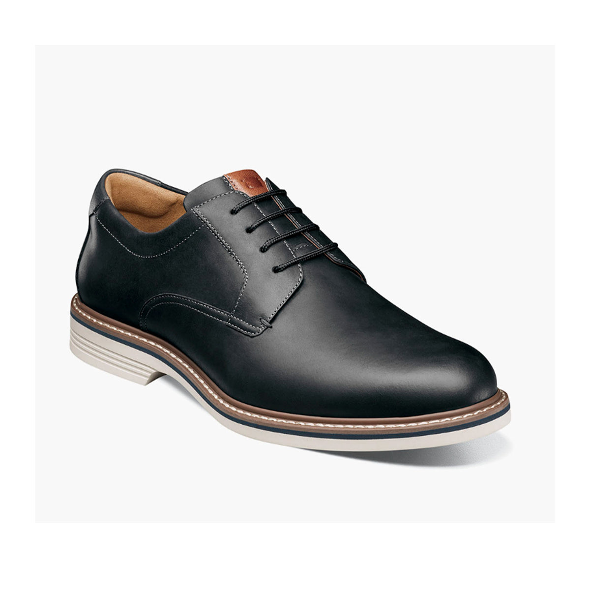 Florsheim Men's Norwalk Plain Toe Oxford in Black Ch