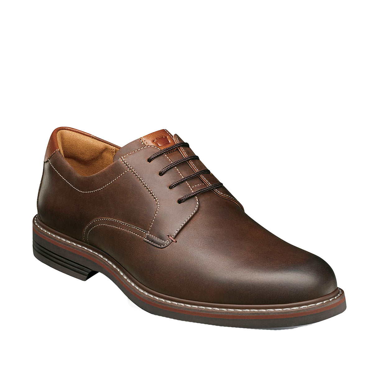 Florsheim Men's Norwalk Plain Toe Oxford in Brown Ch