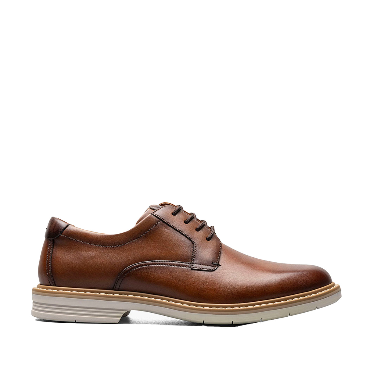 Florsheim Men's Norwalk Plain Toe Oxford in Cognac Mlt