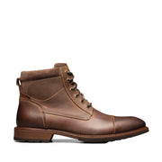Florsheim Men's Lodge Cap Toe Boot in Brown Ch