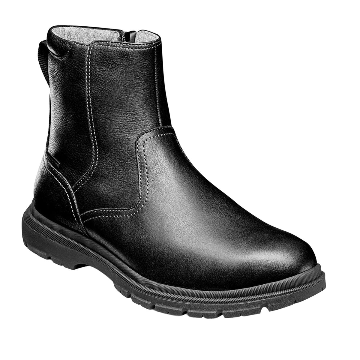 Florsheim Men's Lookout Zip Bt Wide in Black Tumble