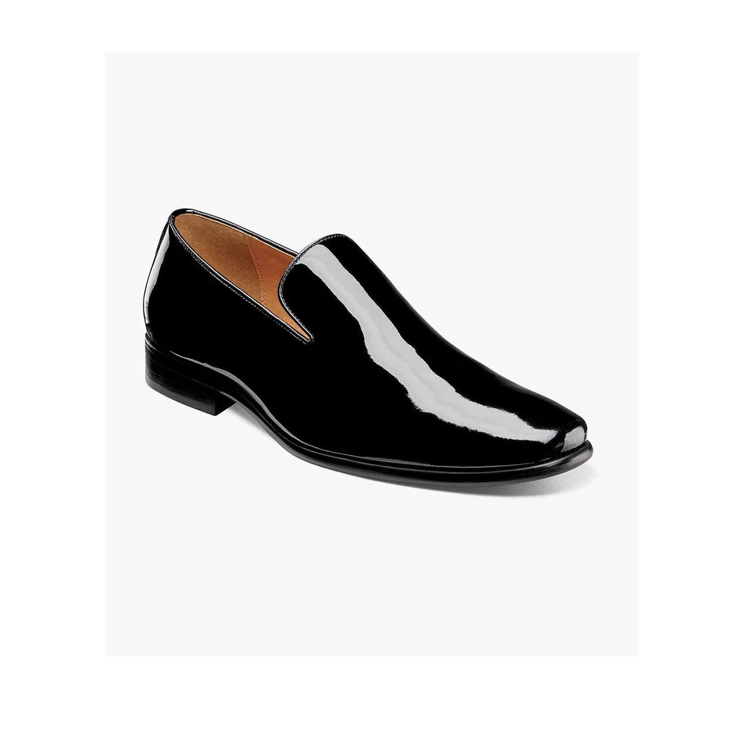 Florsheim Men's Postino Plain Toe Slip On in Black Patent