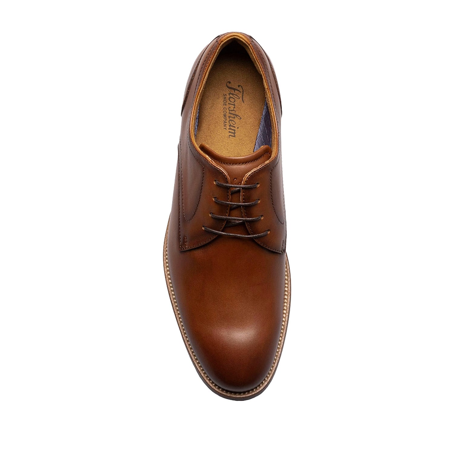 Florsheim Men's Rucci Plain Toe Oxford in Cognac