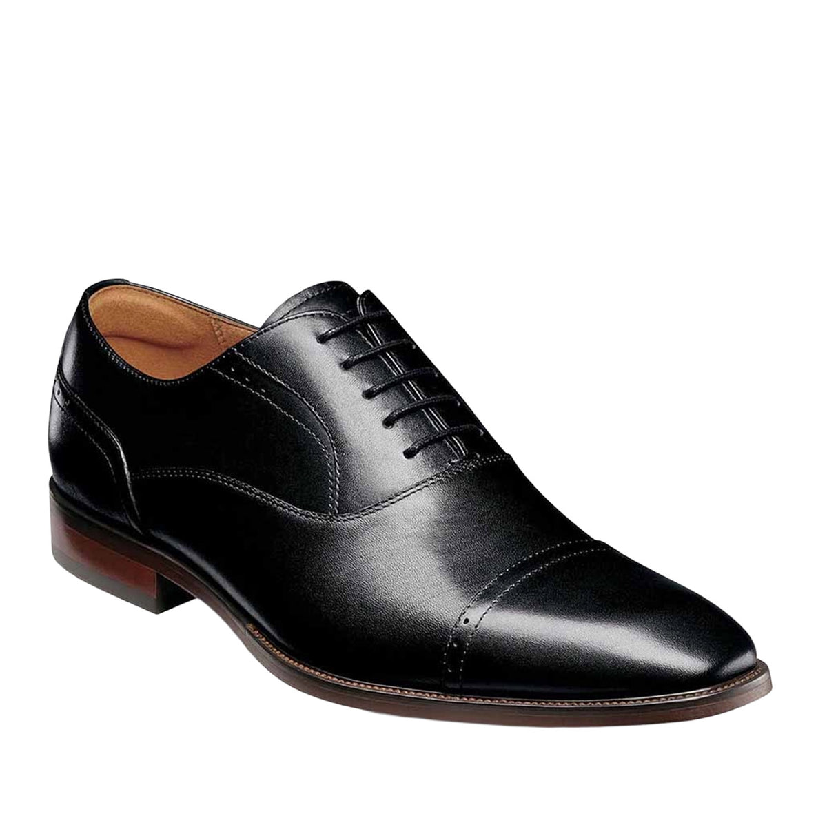 Florsheim Men's Sorrento Cap Toe Oxford in Black