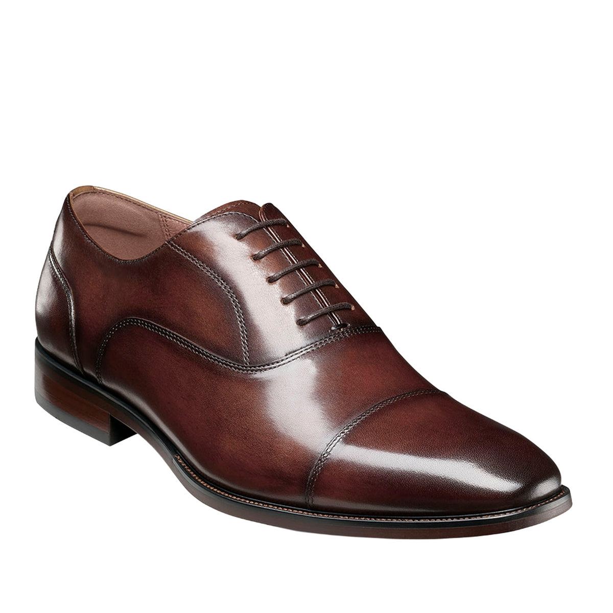 Florsheim Men's Sorrento Lux Cap Toe Balmoral in Brown