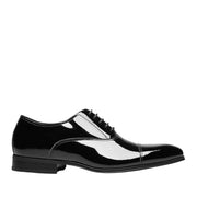 Florsheim Men's Tux Cap Ox in Black Patent