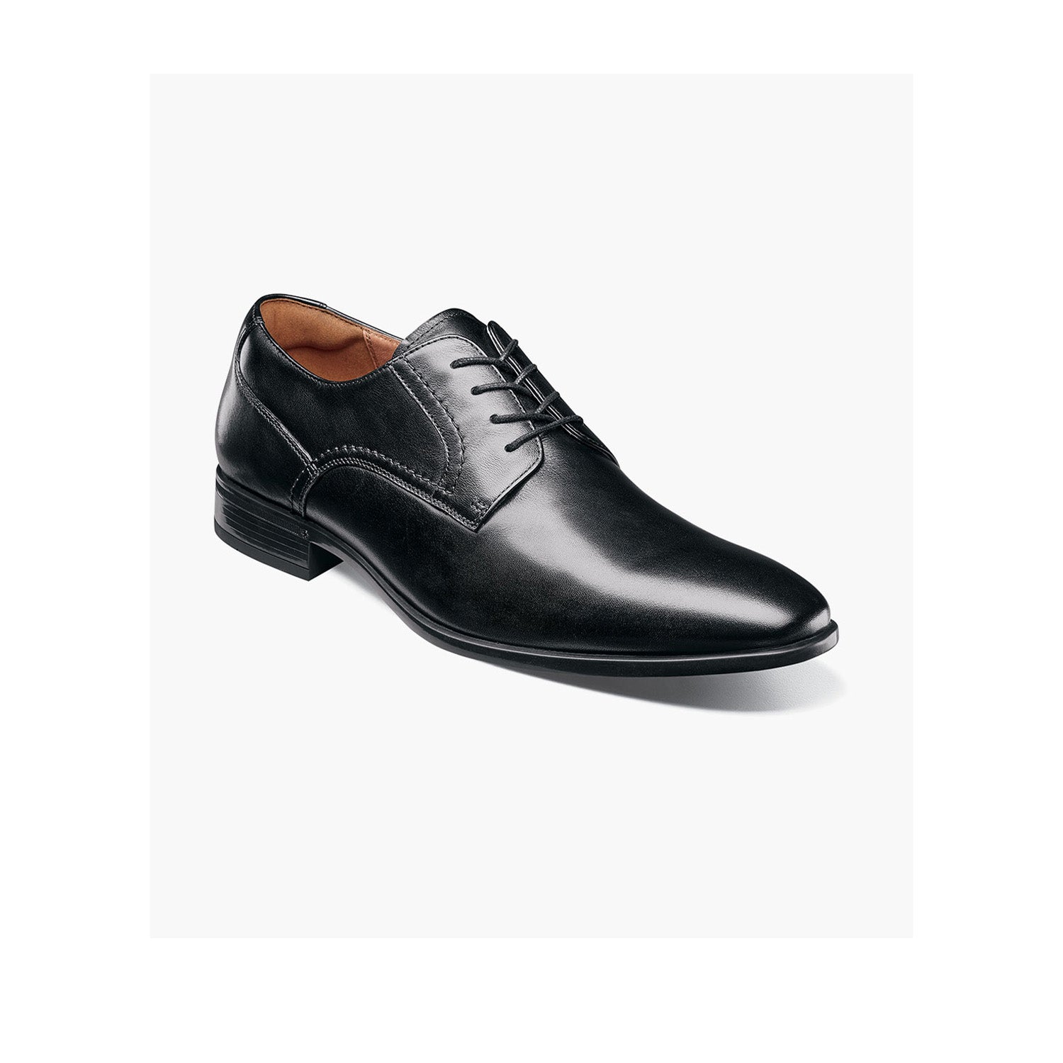 Florsheim Men's Zaffiro Plain Toe Oxford in Black Milled