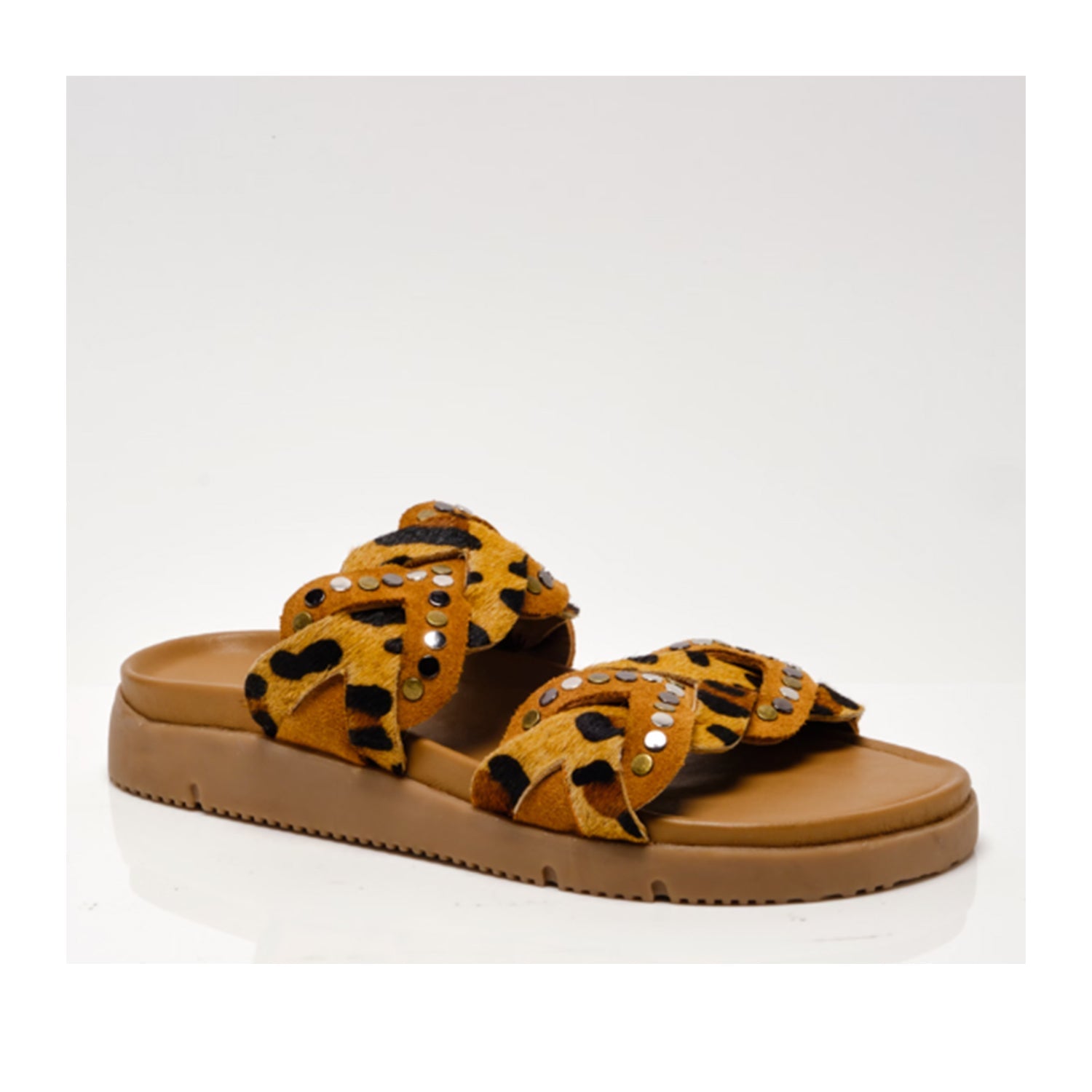 Free People Women's Leo Sandal in Neutral Combo