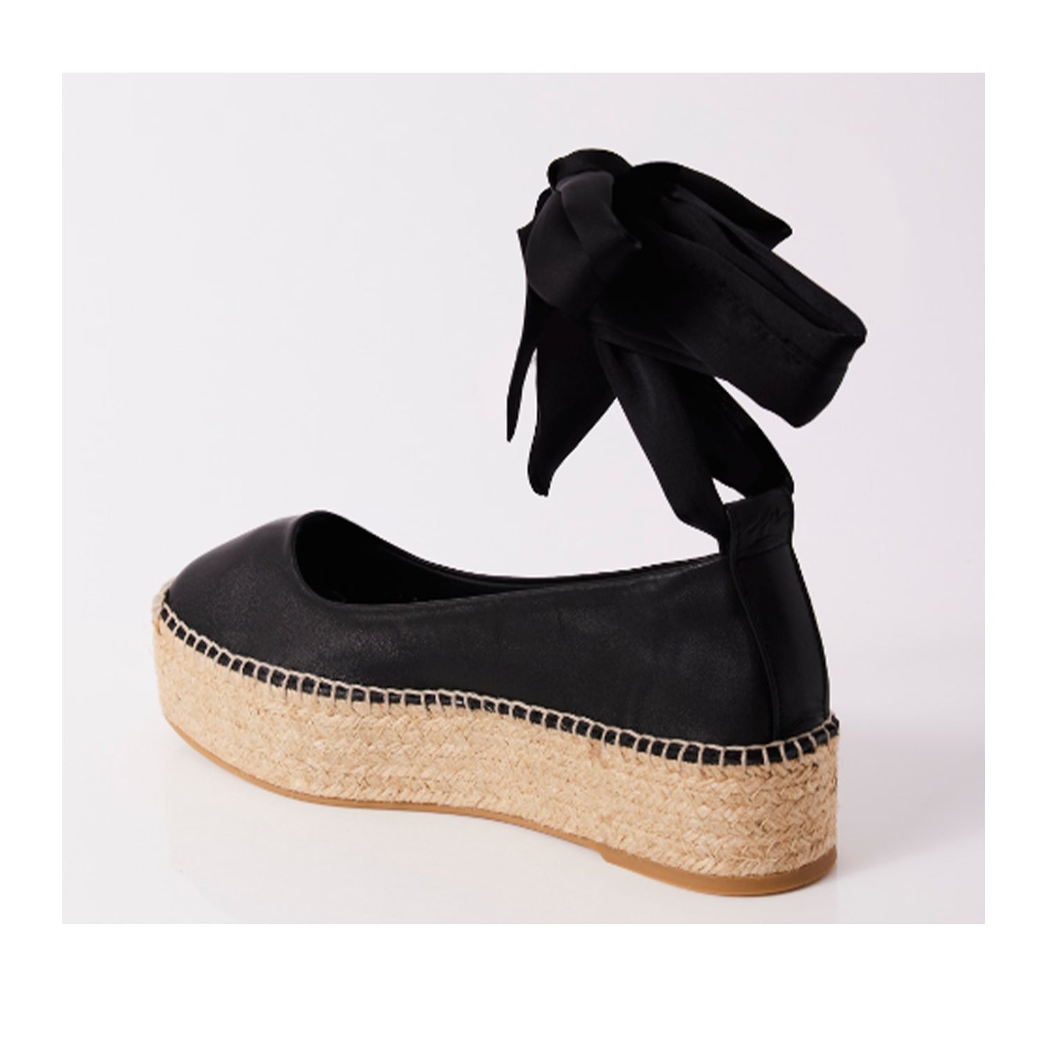 Free People Women's Starboard Wrap Espadrille in Black