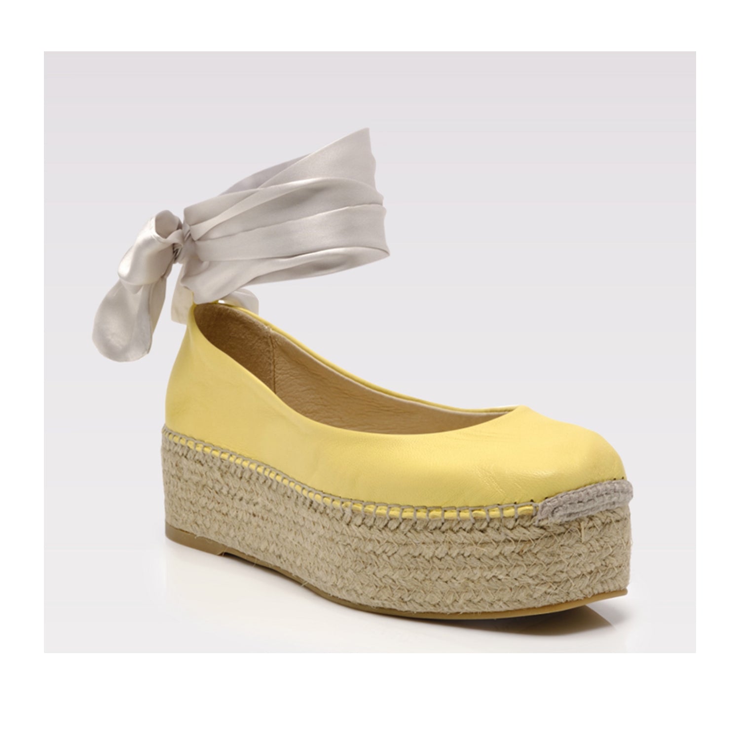 Free People Women's Starboard Wrap Espadrille in Lemon