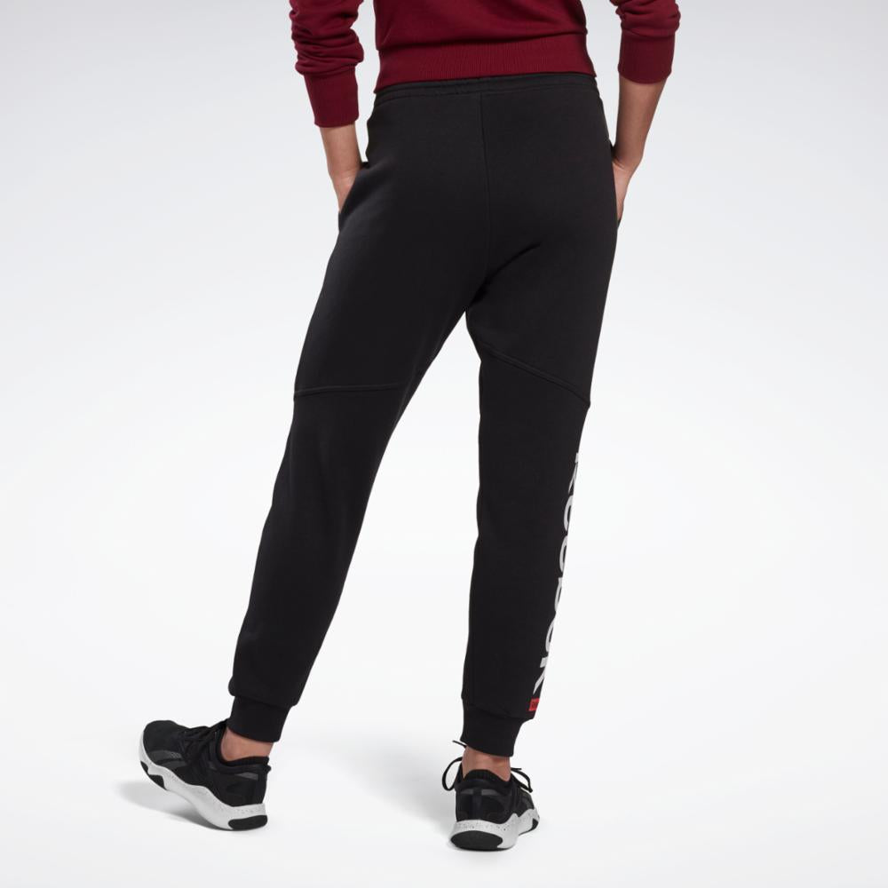 Reebok Apparel  Women's Linear Logo Pant Reebok Training App Women Black Reg